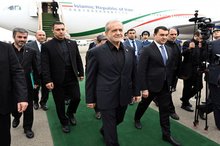 Pezeshkian arrives in Azerbaijan