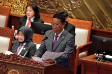 Indonesia's Law Minister Supratman Andi Agtas 