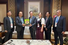 Indonesian and Australian delegations hold a discussion on the sidelines of the 30th APEC Experts Group on Illegal Logging and Associated Trade (EGILAT) Meeting in Shenzhen, China, on Wednesday (July 28, 2026).