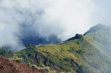 The view of Mount Rinjani area in East Lombok, West Nusa Tenggara