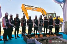 groundbreaking ceremony of Integrated Fishing Port and International Fish Market Phase 1 of Pengambengan Fishing Port in Jembrana, Bali,