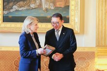 Indonesia's Culture Minister Fadli Zon meets French Culture Minister Catherine Pégard