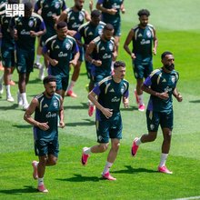 Green Falcons Continue Training Ahead of Spain Match at World Cup