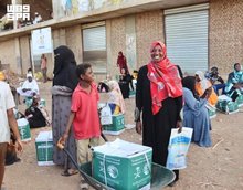 KSrelief Distributes 849 Food Baskets in Sudan