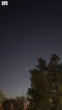 Moon and Venus Align in Saudi Skies