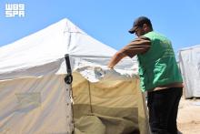 KSrelief Provides Emergency Shelter Aid to Displaced Families in Gaza