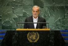 Iran wants global peace, end to Israeli crimes: Pezeshkian tells UNGA