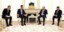 President al-Assad meets President Putin on a working visit, Moscow