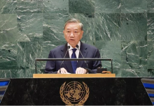 Party General Secretary and President To Lam speaks at the UN Summit of the Future (Photo: VNA)