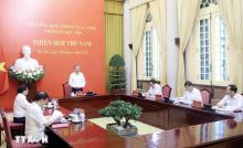 Member of the Politburo and President To Lam speaks at the 5th session of the Council of National Defence and Security in Hanoi on July 18. (Photo: VNA)
