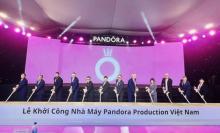 Delegates at the ground-breaking ceremony of the Pandora plant in the southern province of Binh Duong on May 16. (Photo: VNA)