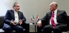 Iraqi FM, Fuad Hussein (right), his Iranian counterpart, Abbas Araghchi, (left) in New York 