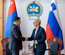 Prime Minister of Mongolia Pays Courtesy Call on President of Slovenia