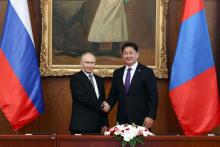 President of Mongolia Khurelsukh and President of the Russian Federation Putin Hold Official Talks