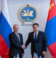 Prime Minister of Mongolia Pays a Courtesy Call on President of the Russian Federation