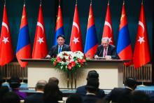 Presidents of Mongolia and Türkiye Hold Press Briefing