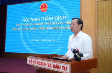 Chairman of the HCM City People's Committee Phan Van Mai speaks at the meeting. (Photo: Ministry of Planning and Investment)
