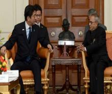 Japanese PM Meets With Indian President