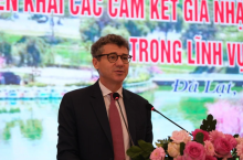 Jonathan Wallace Baker, head of the UNESCO Office in Vietnam, speaks at the seminar (Photo: VNA)