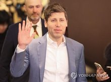 This file photo on Feb. 4, 2025, shows Sam Altman, CEO of OpenAI, attending a press conference hosted by Kakao at a Seoul hotel. (Yonhap)