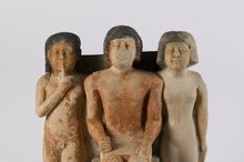 This image, provided by the Brooklyn Museum, shows part of the Statue of Nykara and his Family. (PHOTO NOT FOR SALE) (Yonhap)