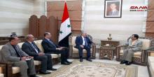 Arnous, Ahmad discuss bolstering cooperation between Syria and India 