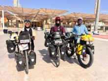 Three Malaysians Complete Epic 150-Day Cycle to Madinah for Haj.  (Photo credit: Ahmad Isa)