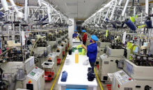 Inside Jasan textile and dyeing firm in Hai Phong city (Photo: VNA)