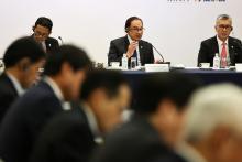 TOKYO, Dec 16 -- Prime Minister Anwar Ibrahim attending a roundtable meeting with the captains of industry in Japan in conjunction with his five-day working visit to Japan here today.  --fotoBERNAMA (2023) COPYRIGHT RESERVED