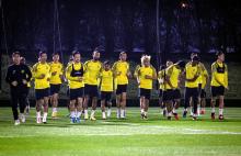 The Malaysian National Football team training in Qatar for the Asian Cup 2023