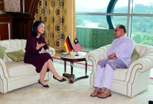 Malaysian Prime Minister Anwar Ibrahim on Friday urged Germany to use its influence to press for a ceasefire in the Israel-Palestine conflict and to allow humanitarian access.  He conveyed this stance to German Foreign Minister Annalena Baerbock during her courtesy call on him at Perdana Putra in Putrajaya, the federal administrative capital. (photoBERNAMA)