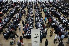Early voting for the 2024 Indonesia's General Election at World Trade Centre in Kuala Lumpur