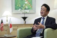 KUALA LUMPUR, April 21-- Japanese Ambassador to Malaysia Katsuhiko Takahashi during an interview with Bernama.