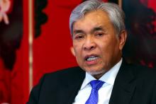 Malaysian Deputy Prime Minister Dr Ahmad Zahid Hamidi   --photoBERNAMA