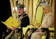KUALA LUMPUR, July 20 -- His Majesty Sultan Ibrahim, King of Malaysia, pledged royal address at the Installation Ceremony of His Majesty Sultan Ibrahim as the 17th King of Malaysia at Istana Negara on Saturday.  Her Majesty Raja Zarith Sofia, Queen of Malaysia also graced the ceremony.