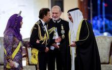 His Majesty Sultan Ibrahim as the 17th King of Malaysia at Istana Negara (National Palace) with foreign leaders.
