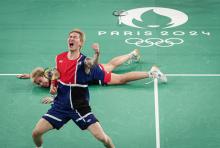 PARIS, July 29 (Bernama) -- The Malaysian badminton squad created another major upset at the Paris Olympic Games 2024 when mixed doubles pair Chen Tang Jie-Toh Ee Wei beat world number two Feng Yan Zhe-Huang Dong Ping of China Monday.