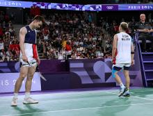 PARIS, Aug 2 -- Malaysia's men's doubles Aaron Chia and Soh Wooi Yik after losing to China's Liang Wei Keng and Wang Chang in the badminton semi-finals at the Paris 2024 Olympics at Porte De La Chapelle Arena Friday.
