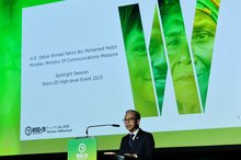 GENEVA, July 9 -- Communications Minister Datuk Fahmi Fadzil delivers a speech during a spotlight session at the World Summit on the Information Society+20 High-Level Event (WSIS+20) here, Wednesday.  --fotoBERNAMA (2025) COPYRIGHT RESERVED
