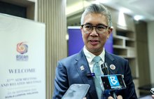  Investment, Trade and Industry Minister Tengku Zafrul Abdul Aziz speaks to Bernama in an exclusive interview at the 57th AEM Meeting and related meetings at the Malaysia International Trade and Exhibition Centre (MITEC)