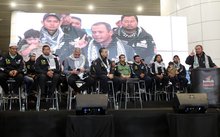 SEPANG, May 25 -- Selangor Menteri Besar (Chief Minister), Datuk Seri Amirudin Shari (right) gave a speech at the Global Sumud Flotilla (GSF) 2.0 Mission Activists' Return Ceremony at Kuala Lumpur International Airport (KLIA) Terminal 1 tonight. Previously, the media reported that 428 GSF 2.0 activist participants, including 29 Malaysians who were illegally detained by the Israeli army, have been released. --fotoBERNAMA (2026) ALL RIGHTS RESERVED