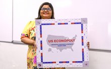 KUALA LUMPUR, June 28 -- Economics and Business lecturer under the American Degree Transfer Program at Sunway University, Dr Janitha Nadarajah, showcases US Econopoly, an interactive board game designed to help students understand microeconomics, macroeconomics and financial literacy through simulations based on the United States (US) economic model.  -- fotoBERNAMA (2026) COPYRIGHT RESERVED