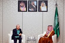 Deputy Prime Minister Fadillah Yusof meets Saudi Ambassador to Japan, Dr Ghazi Faisal Binzagr, during his visit to the Saudi Arabia Pavilion at Expo 2025 Osaka..