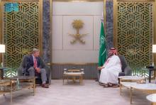 HRH Crown Prince Receives Chairman of the U.S. House Armed Services Committee