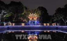 The Thien Quang well is a highlight in the night tour in Van Mieu – Quoc Tu Giam. (Photo: VNA)