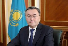 Shown in this photo provided by the Embassy of Kazakhstan in South Korea is Kazakhstan's Foreign Minister Mukhtar Tileuberdi. (PHOTO NOT FOR SALE) (Yonhap)