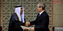 Mikdad receives copy of credentials of UAE Ambassador to Syria