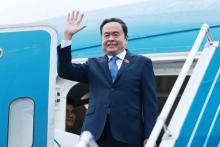 National Assembly Chairman Tran Thanh Man leaves Hanoi on September 8 morning for an official visit to Russia where he will also co-chair the 3rd meeting of the Vietnam-Russia Inter-Parliamentary Cooperation Committee. (Photo: VNA)