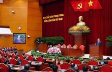 At the closing ceremony of the 13th Party Central Committee's 12th plenum (Photo: VNA)