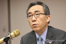 In this file photo, Foreign Minister Cho Tae-yul speaks during a press conference after attending the ASEAN Regional Forum in Laos, on July 27, 2024. (Yonhap)